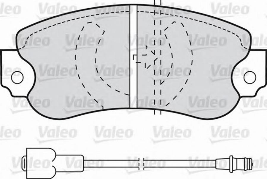 Valeo 540071 - Гальмівні колодки, дискові гальма autozip.com.ua