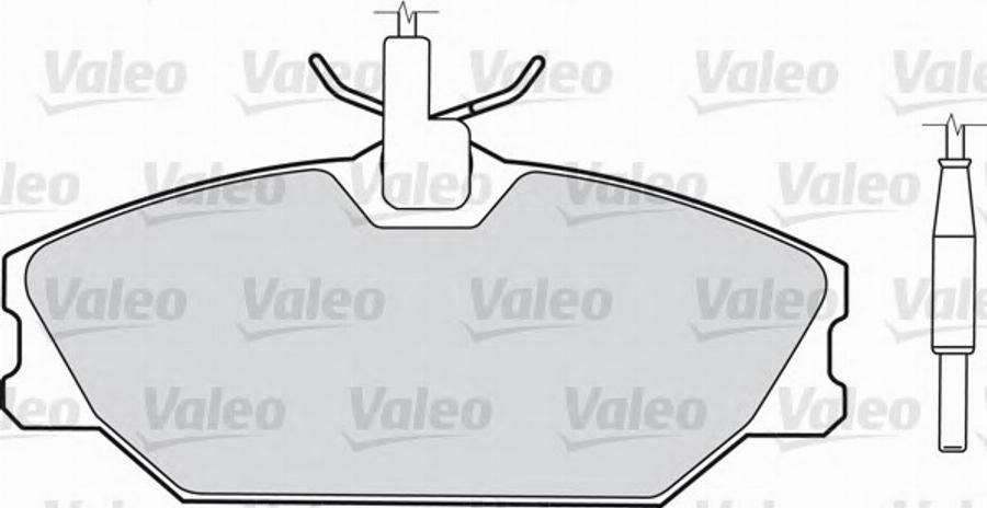 Valeo 540 154 - Гальмівні колодки, дискові гальма autozip.com.ua