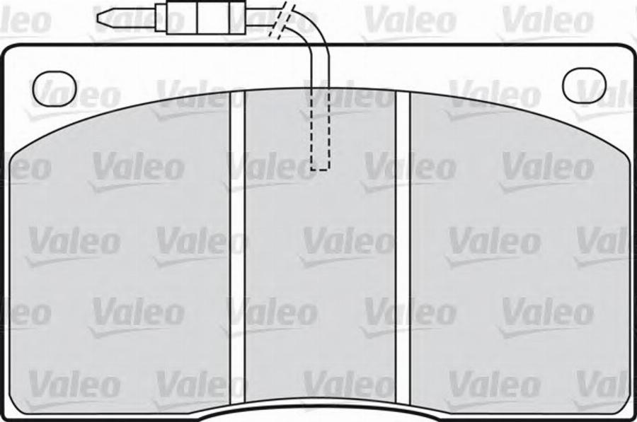 Valeo 540 101 - Гальмівні колодки, дискові гальма autozip.com.ua