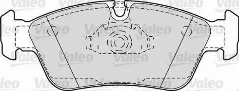Valeo 598604 - Гальмівні колодки, дискові гальма autozip.com.ua