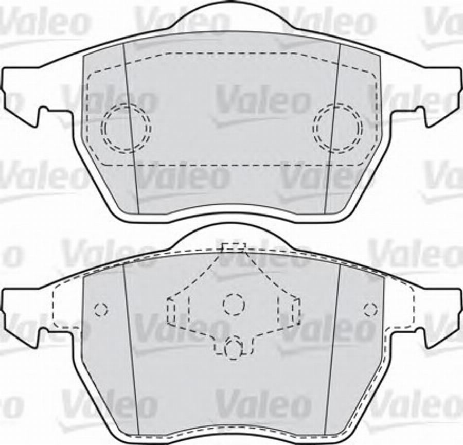 Valeo 540858 - Гальмівні колодки, дискові гальма autozip.com.ua