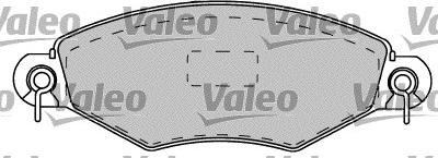 Valeo 540887 - Гальмівні колодки, дискові гальма autozip.com.ua