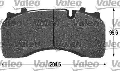Valeo 541693 - Гальмівні колодки, дискові гальма autozip.com.ua