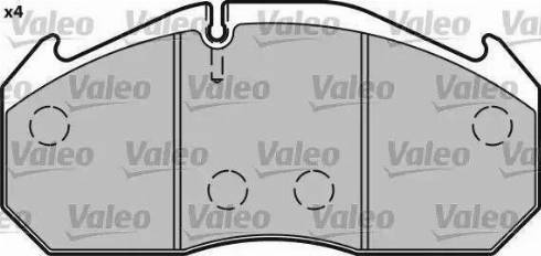 Valeo 541713 - Гальмівні колодки, дискові гальма autozip.com.ua