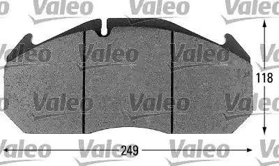 Valeo 541651 - Гальмівні колодки, дискові гальма autozip.com.ua