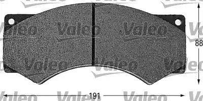 Valeo 541643 - Гальмівні колодки, дискові гальма autozip.com.ua