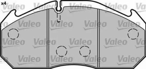Valeo 548642 - Гальмівні колодки, дискові гальма autozip.com.ua