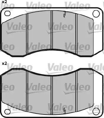 Valeo 541647 - Гальмівні колодки, дискові гальма autozip.com.ua