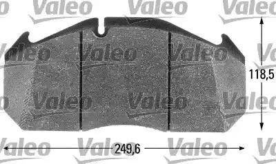 Valeo 541650 - Гальмівні колодки, дискові гальма autozip.com.ua