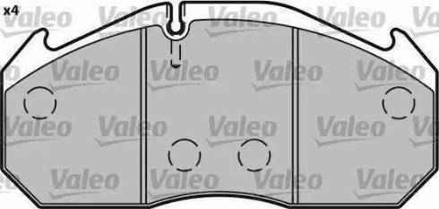 Valeo 541642 - Гальмівні колодки, дискові гальма autozip.com.ua