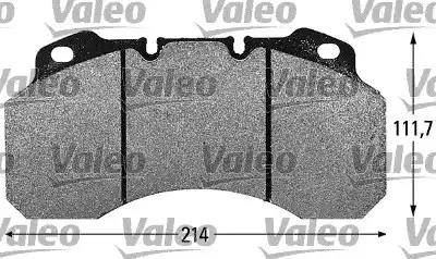 Valeo 541676 - Гальмівні колодки, дискові гальма autozip.com.ua