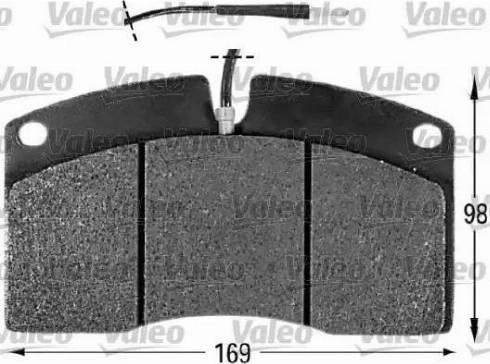 Valeo 541607 - Гальмівні колодки, дискові гальма autozip.com.ua