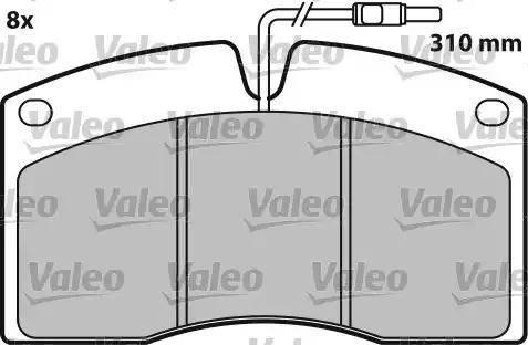 VALEO 541607 - Гальмівні колодки, дискові гальма autozip.com.ua