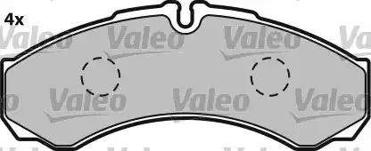 Valeo 541683 - Гальмівні колодки, дискові гальма autozip.com.ua
