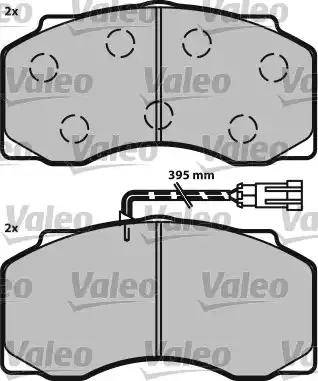 Valeo 541674 - Гальмівні колодки, дискові гальма autozip.com.ua
