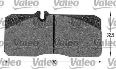 VALEO 541673 - Гальмівні колодки, дискові гальма autozip.com.ua