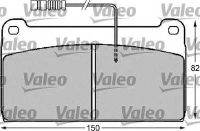 Valeo 541709 - Гальмівні колодки, дискові гальма autozip.com.ua