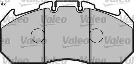 Valeo 541700 - Гальмівні колодки, дискові гальма autozip.com.ua