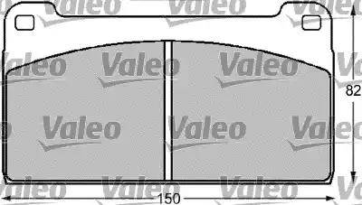 Valeo 541712 - Гальмівні колодки, дискові гальма autozip.com.ua
