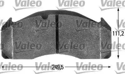 VALEO 541703 - Гальмівні колодки, дискові гальма autozip.com.ua