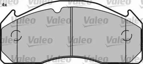 VALEO 541703 - Гальмівні колодки, дискові гальма autozip.com.ua