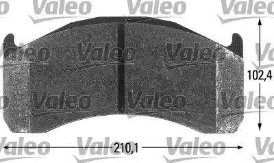 Valeo 541702 - Гальмівні колодки, дискові гальма autozip.com.ua