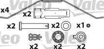 Valeo 541718 - Гальмівні колодки, дискові гальма autozip.com.ua