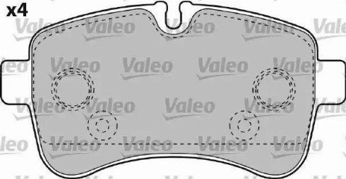Valeo 541735 - Гальмівні колодки, дискові гальма autozip.com.ua
