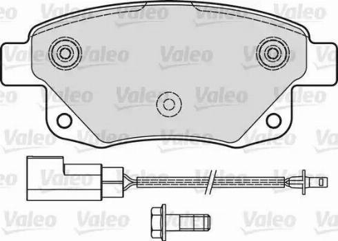 Valeo 541736 - Гальмівні колодки, дискові гальма autozip.com.ua