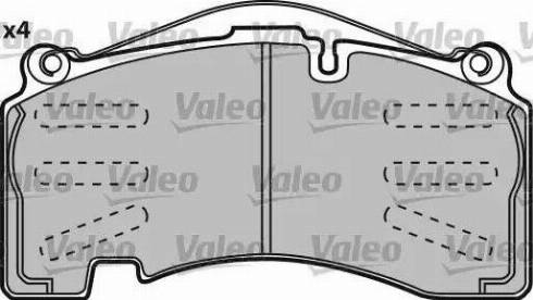 Valeo 541720 - Гальмівні колодки, дискові гальма autozip.com.ua