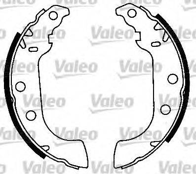 Valeo 554641 - Комплект гальм, барабанний механізм autozip.com.ua