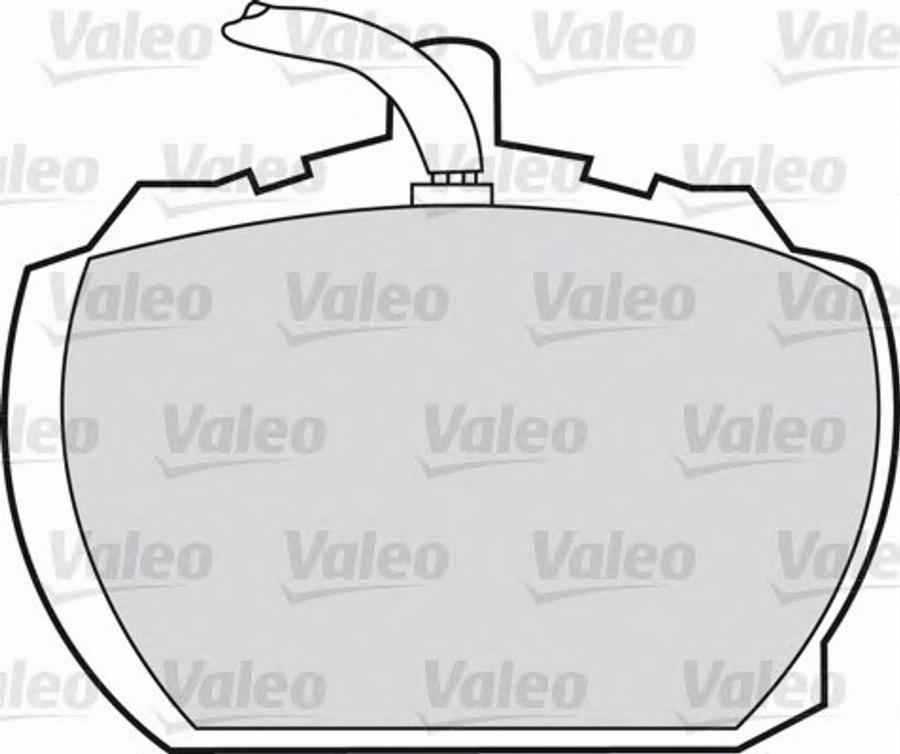 VALEO 551500 - Гальмівні колодки, дискові гальма autozip.com.ua