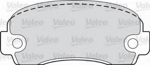 Valeo 551646 - Гальмівні колодки, дискові гальма autozip.com.ua