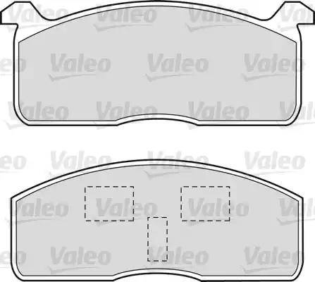 Valeo 551650 - Гальмівні колодки, дискові гальма autozip.com.ua