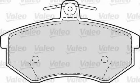 Valeo 551658 - Гальмівні колодки, дискові гальма autozip.com.ua