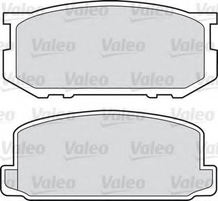 Valeo 551664 - Гальмівні колодки, дискові гальма autozip.com.ua
