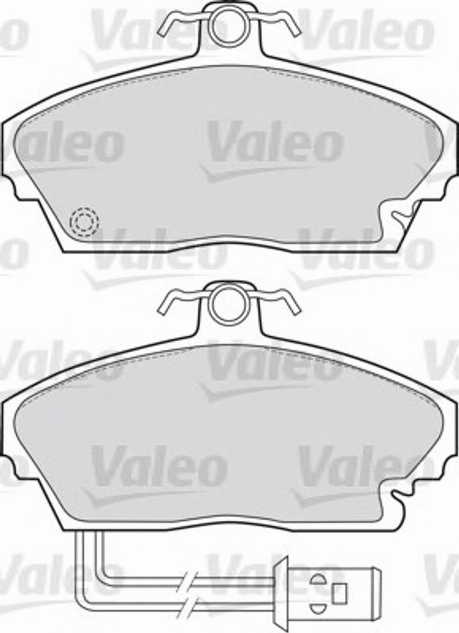 Valeo 551606 - Гальмівні колодки, дискові гальма autozip.com.ua