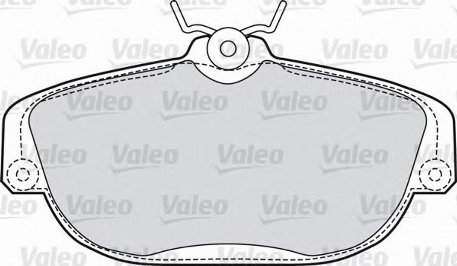 Valeo 551614 - Гальмівні колодки, дискові гальма autozip.com.ua