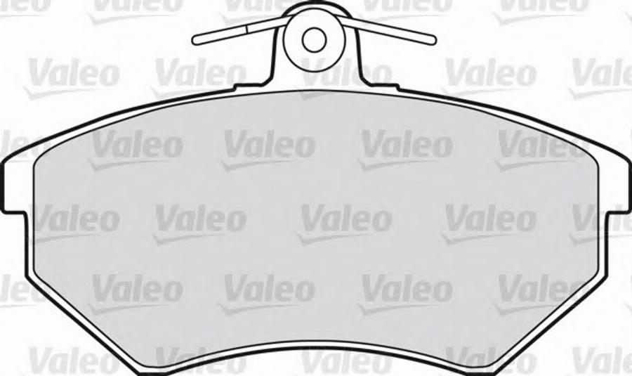 Valeo 551616 - Гальмівні колодки, дискові гальма autozip.com.ua