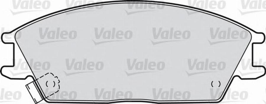 Valeo 551689 - Гальмівні колодки, дискові гальма autozip.com.ua