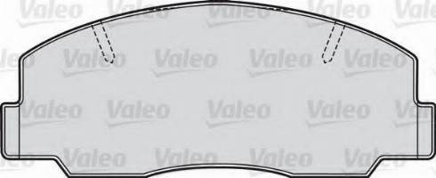Valeo 551688 - Гальмівні колодки, дискові гальма autozip.com.ua