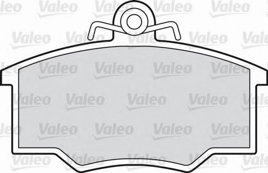 Valeo 551634 - Гальмівні колодки, дискові гальма autozip.com.ua