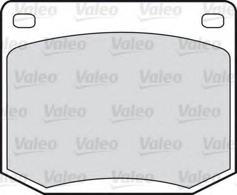 Valeo 551626 - Гальмівні колодки, дискові гальма autozip.com.ua