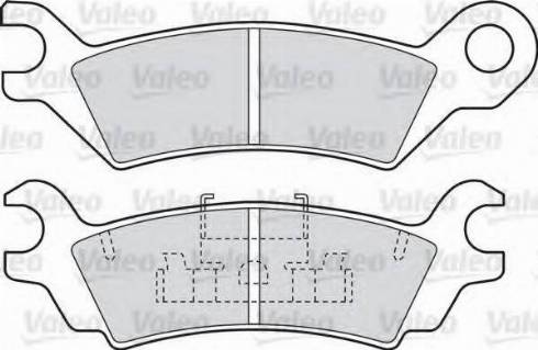 Valeo 551674 - Гальмівні колодки, дискові гальма autozip.com.ua