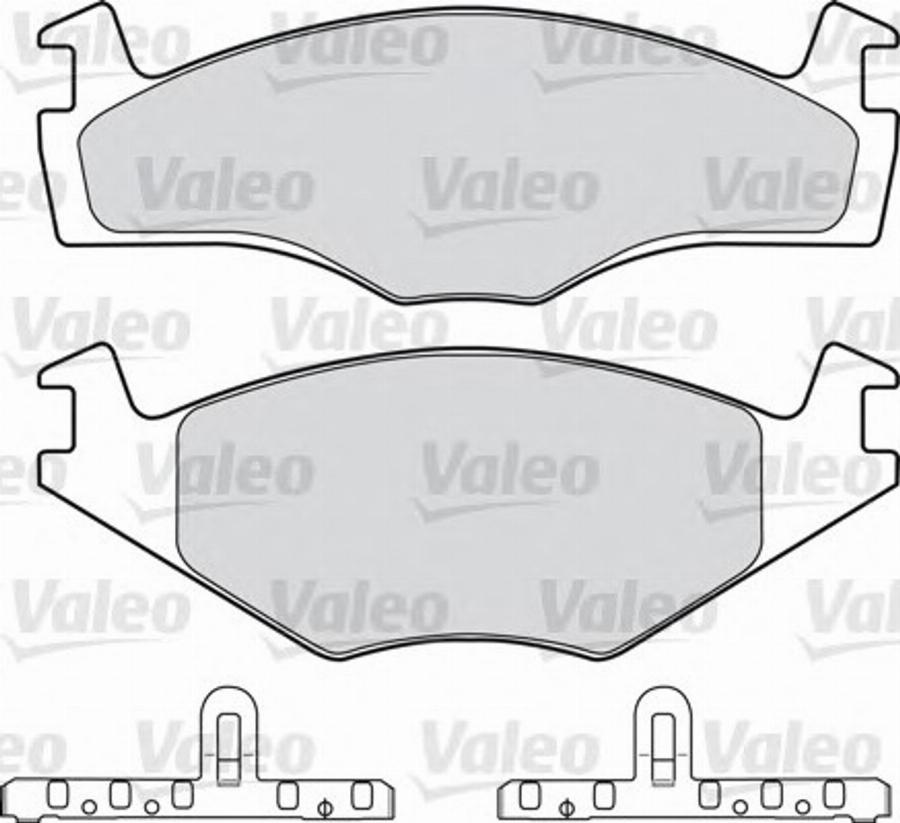 Valeo 551 027 - Гальмівні колодки, дискові гальма autozip.com.ua