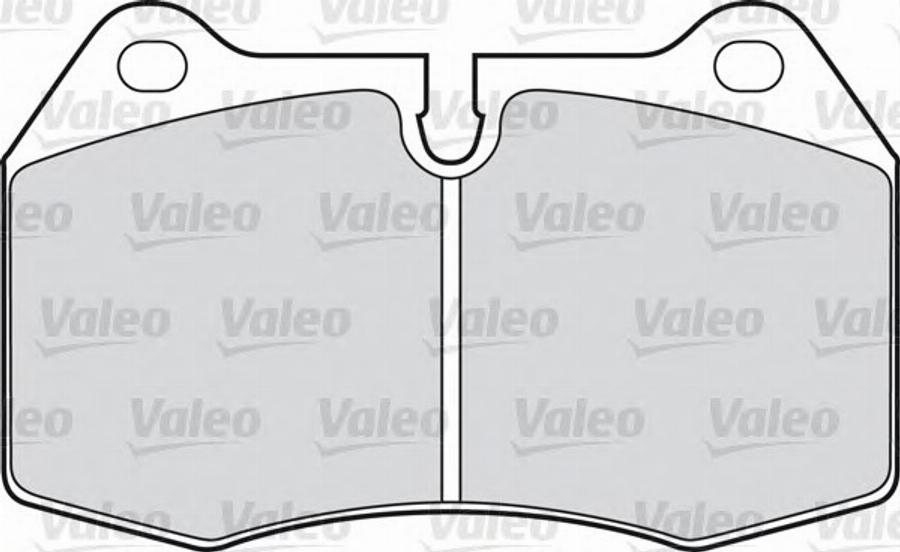 Valeo 551747 - Гальмівні колодки, дискові гальма autozip.com.ua