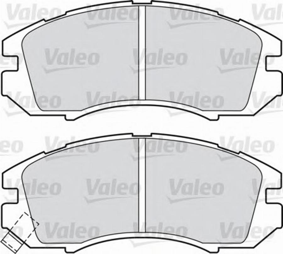 Valeo 551753 - Гальмівні колодки, дискові гальма autozip.com.ua