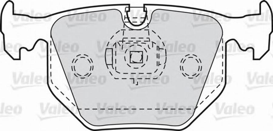 Valeo 551752 - Гальмівні колодки, дискові гальма autozip.com.ua