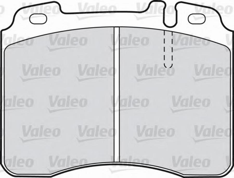 Valeo 551709 - Гальмівні колодки, дискові гальма autozip.com.ua