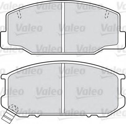 Valeo 551719 - Гальмівні колодки, дискові гальма autozip.com.ua